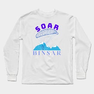 Paragliding at Binsar Long Sleeve T-Shirt